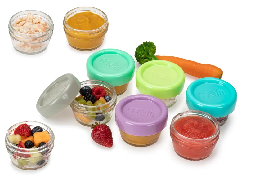 6 Melii Snap & Go Baby Food Freezer Storage Snack Containers