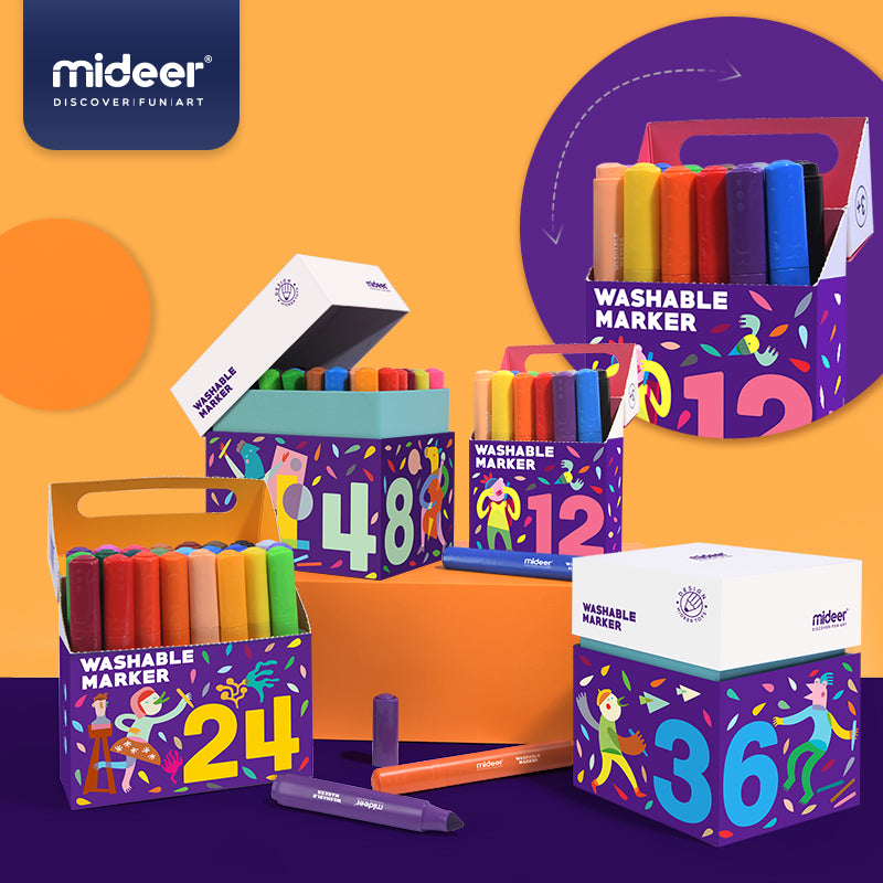 Mideer Washable Markers for Toddlers Review – Mark x Abi