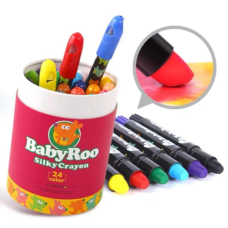 JoanMiro BabayRoo Silky Washable Crayon 6/12/16/24 Colors Set — A Lot Mall