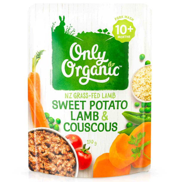 Only Organic Sweet Potato Lamb & Couscous 170g (10+months)