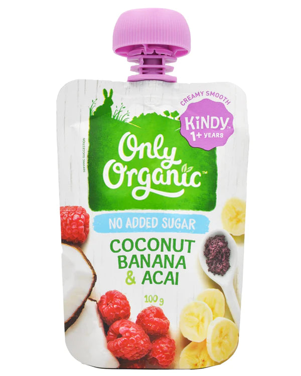 Only Organic Coconut Banana & Acai 100g (1-5yrs)