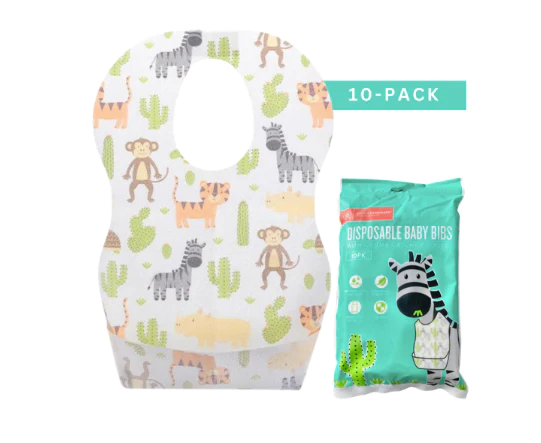 Prince Lionheart Disposable Baby Bibs 10s