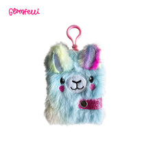 Load image into Gallery viewer, Totsafe Glamfetti Critter Pals Plush Notebook Keychain (4 Designs)
