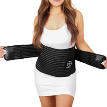 Load image into Gallery viewer, The Carry-On Pospartum Tummy Control Belly Wrap Black
