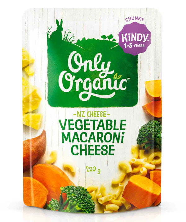 Only Organic Vegetable Macaroni Cheese 220g (1-5yrs)