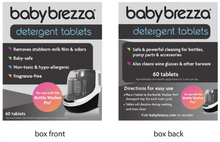 Load image into Gallery viewer, Baby Brezza Detergent Tablets For Bottle Washer Pro  120 Tablets
