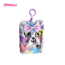 Load image into Gallery viewer, Totsafe Glamfetti Critter Pals Plush Notebook Keychain (4 Designs)
