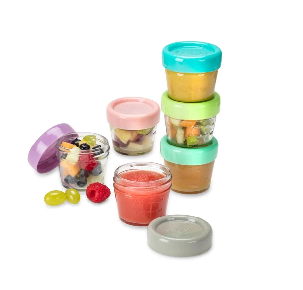 melii Snack and Go Pods Portable sealed baby food container