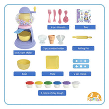 Load image into Gallery viewer, Kiddora  Ice Cream Maker Claydough Set
