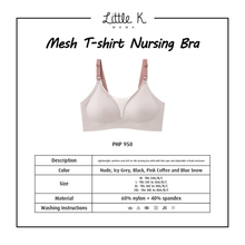 Load image into Gallery viewer, Little K Mesh T-Shirt Nursing Bra
