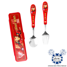 Load image into Gallery viewer, DisneyTableware by Dish Me PH - Marvel Nordic Kids Stainless Spoon &amp; Fork Set with Case
