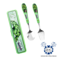 Load image into Gallery viewer, DisneyTableware by Dish Me PH - Marvel Nordic Kids Stainless Spoon &amp; Fork Set with Case
