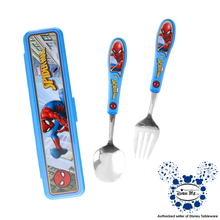 Load image into Gallery viewer, DisneyTableware by Dish Me PH - Marvel Nordic Kids Stainless Spoon &amp; Fork Set with Case
