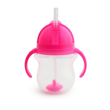 Load image into Gallery viewer, Munchkin Any Angle Click Lock Weighted Flexi Straw Trainer Cup, 7 Ounce
