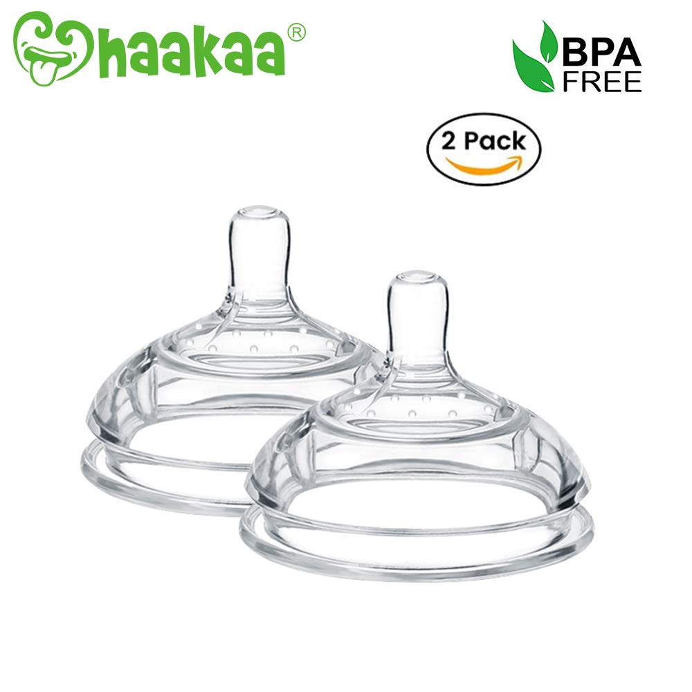 Haakaa Gen 3 Silicone Bottle Anti-Colic Nipple 2 pk