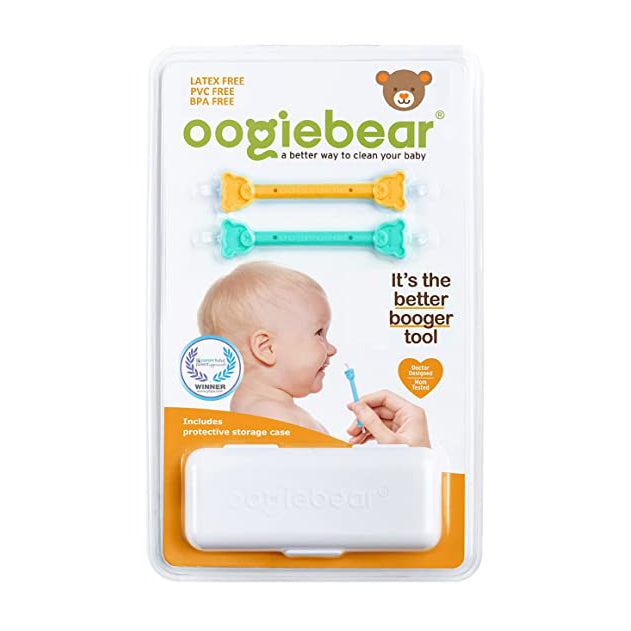 Oogiebear Baby Booger Picker 2-Pack with Case