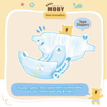 Load image into Gallery viewer, Baby Moby Chlorine Free Tape Diapers (Small Size 3-6kgs) - 38pcs
