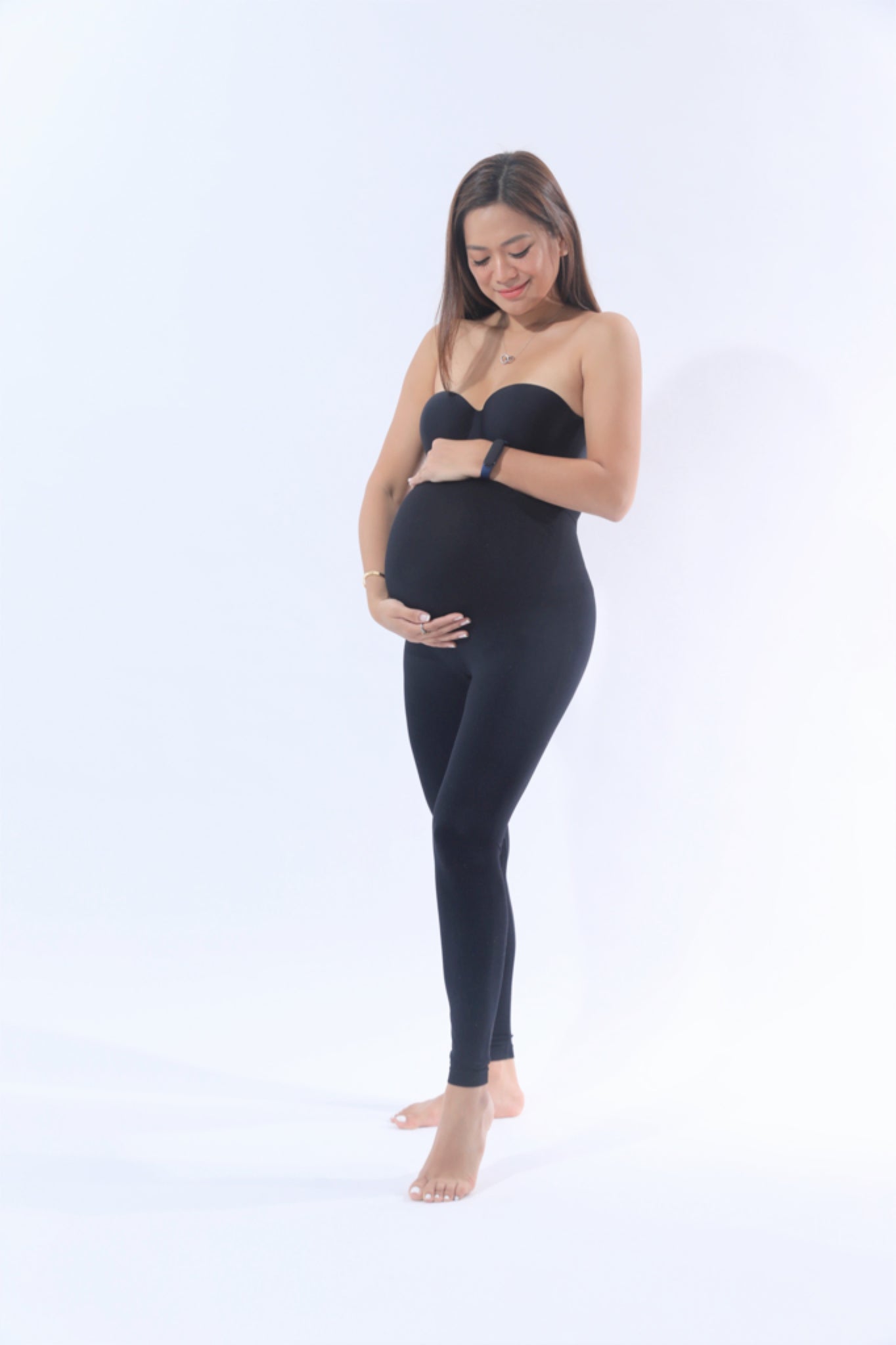 Buy Mothera Maternity Compression Leggings Over The Belly | Black Leggings  for Women High Waisted, Black, X-Large at Amazon.in