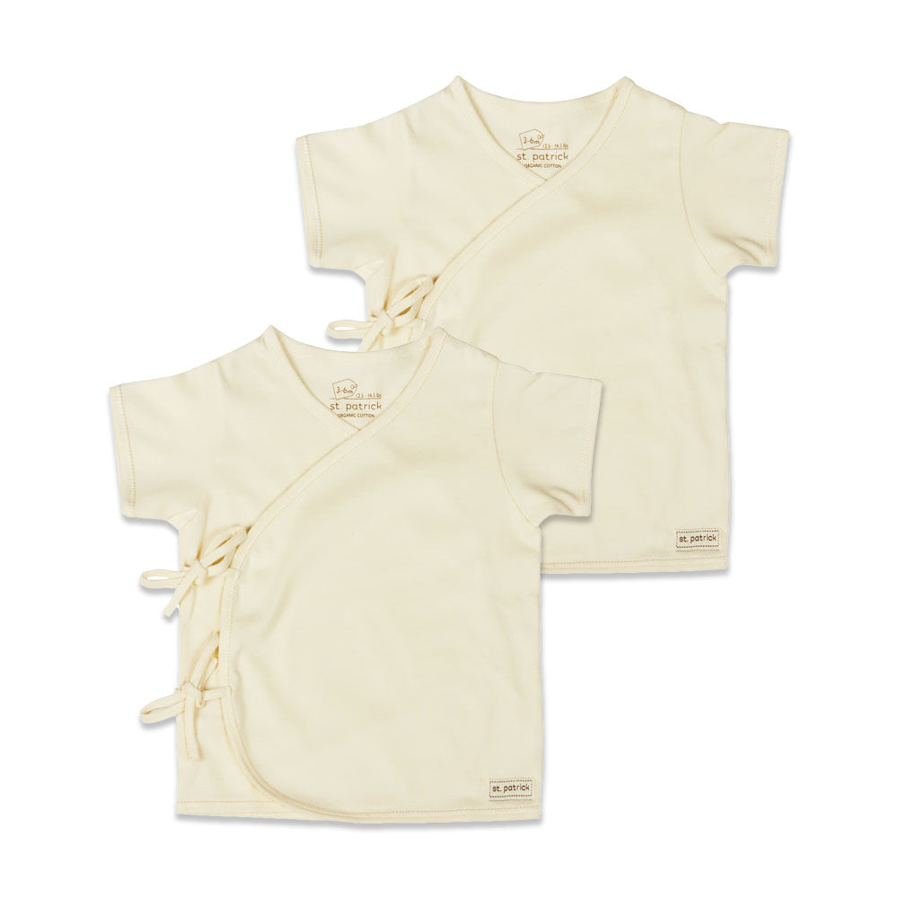 St. Patrick Newborn 2 Piece Organic Tie-Side Shirt S/S